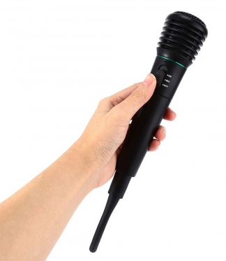 Belaidis mikrofonas, 22 x 7 x 10 cm (juodas)