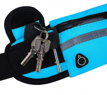 Bėgimo rankinė ant juosmens, 96 x 40 x 10 cm (mėlyna)
