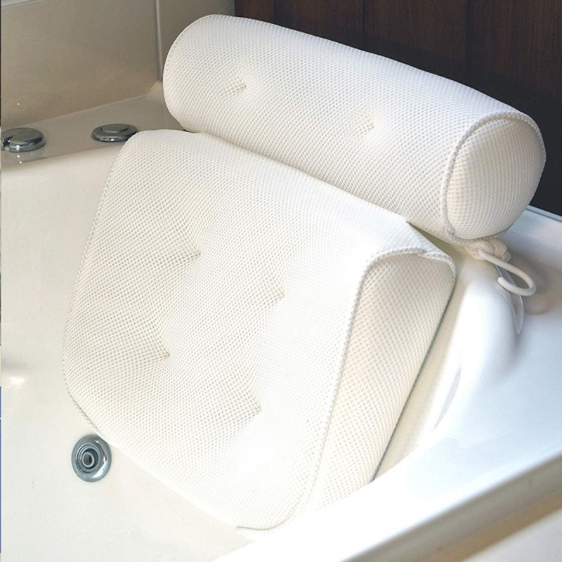 Vonios pagalvė, 36 x 32 x 8 cm (balta)