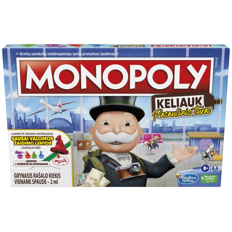 Monopoly Žaidimas Monopolis: Keliauk. Pasaulinis Turas, (Lietuvių Kalba)