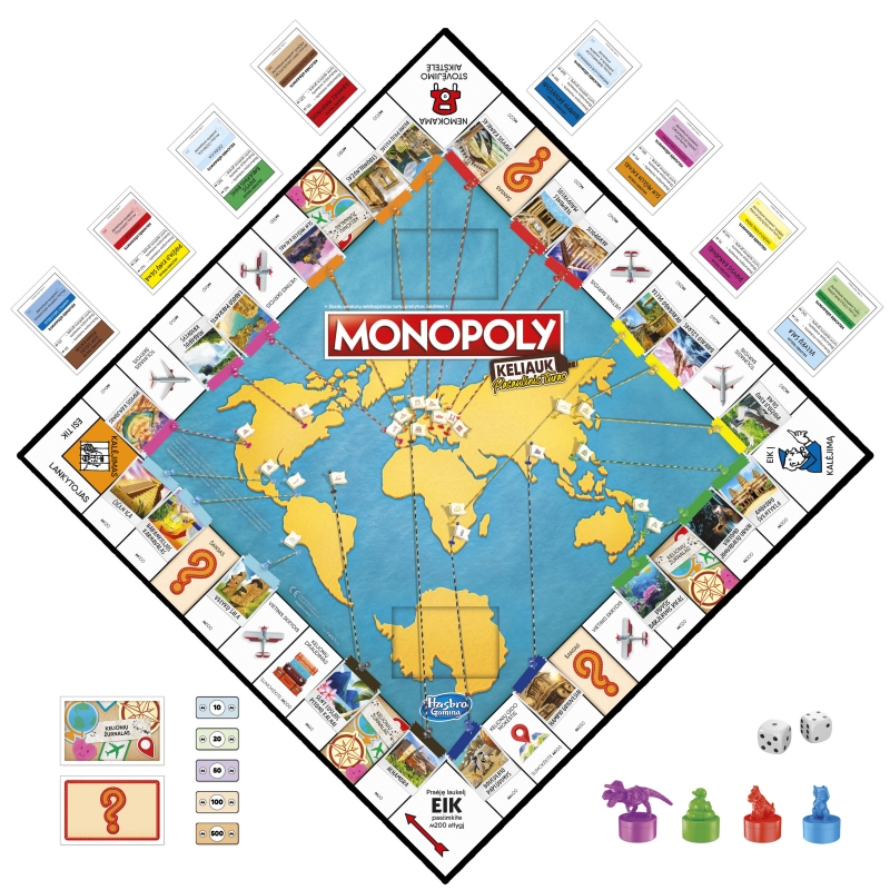 Monopoly Žaidimas Monopolis: Keliauk. Pasaulinis Turas, (Lietuvių Kalba)