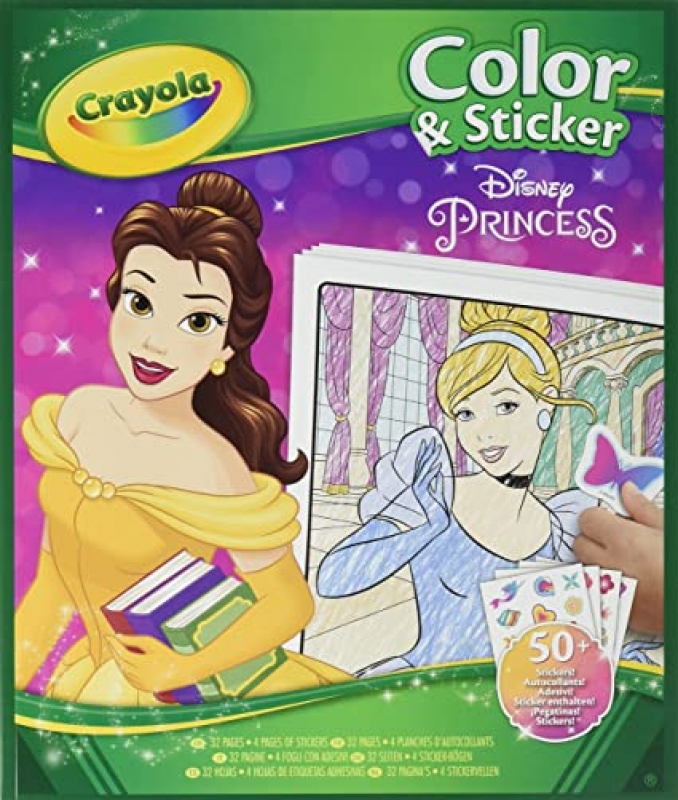 Crayola Spalvinimo Ir Lipdukų Knygelė Princesės