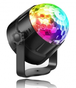 LED diskotekos šviestuvas, 6 RGB šviesos diodai