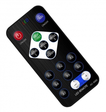 LED diskotekos šviestuvas, 6 RGB šviesos diodai
