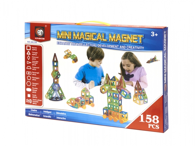 Magnetiniai Blokeliai Magical Magnet 158Pcs