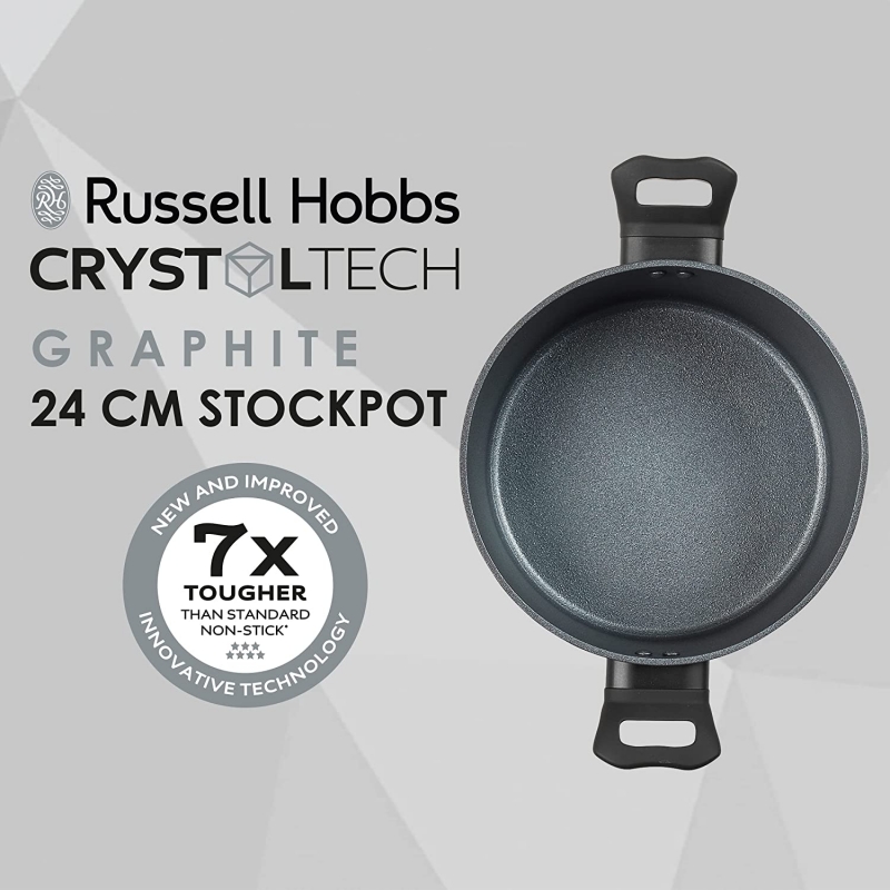 Russell Hobbs Rh01864Eu7 Crystaltech Tall Stockpot 24Cm