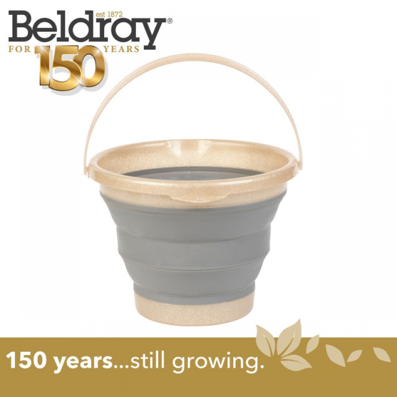 Beldray La068984Gryeu7 Collapsible Bucket 10L Grey Copper 150 Years Anniversary Version