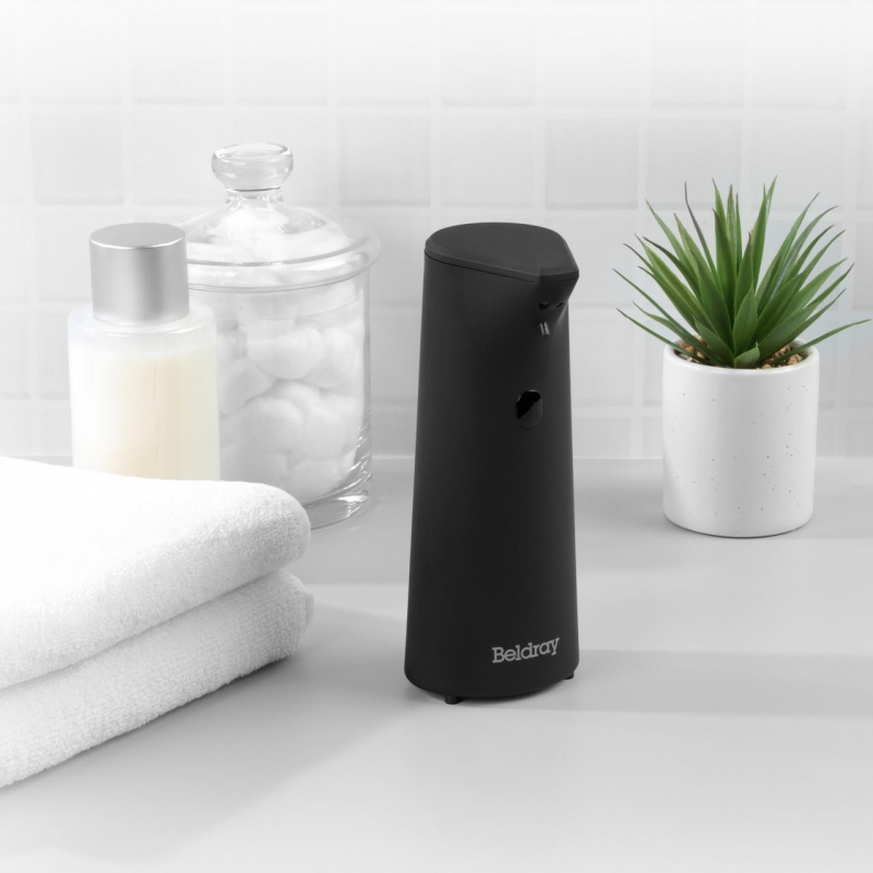 Beldray La047109Blkeu7 Matte Black Automatic Soap Dispenser