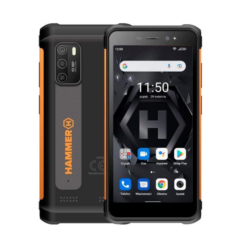 Mobilusis Telefonas Myphone Hammer Iron 4 Dual Orange Extreme Pack