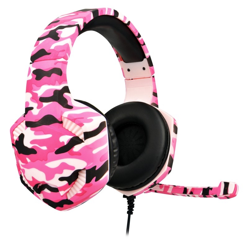 Ausinės Su Mikrofonu Subsonic Gaming Headset Pink Power