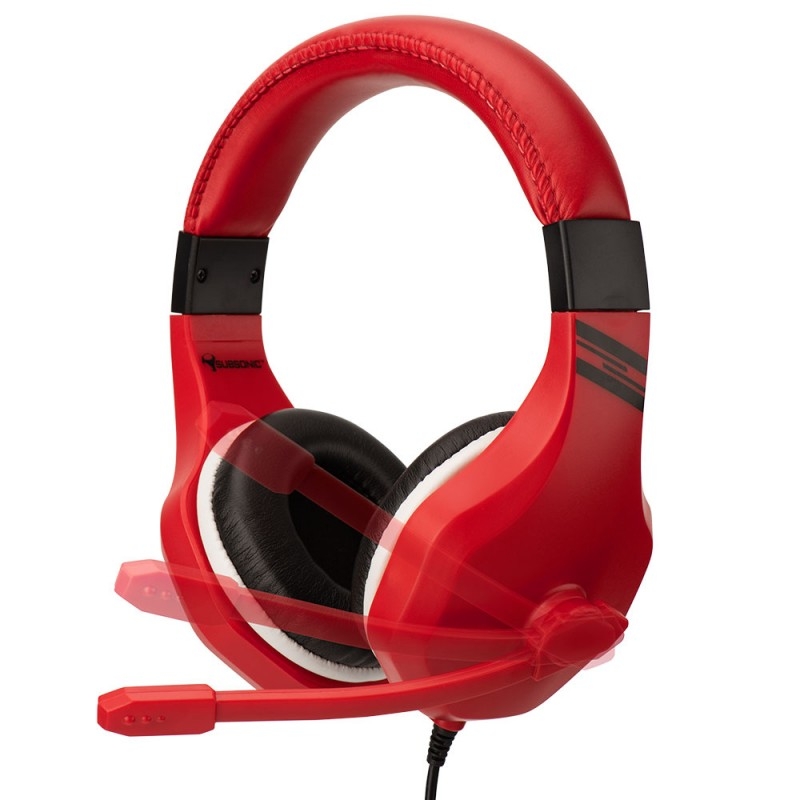 Ausinės Su Mikrofonu Subsonic Gaming Headset Football Red