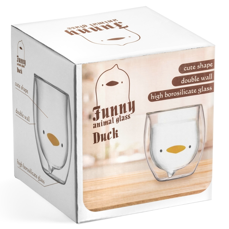 Dvigubos Sienėlės Stiklinė - Antis