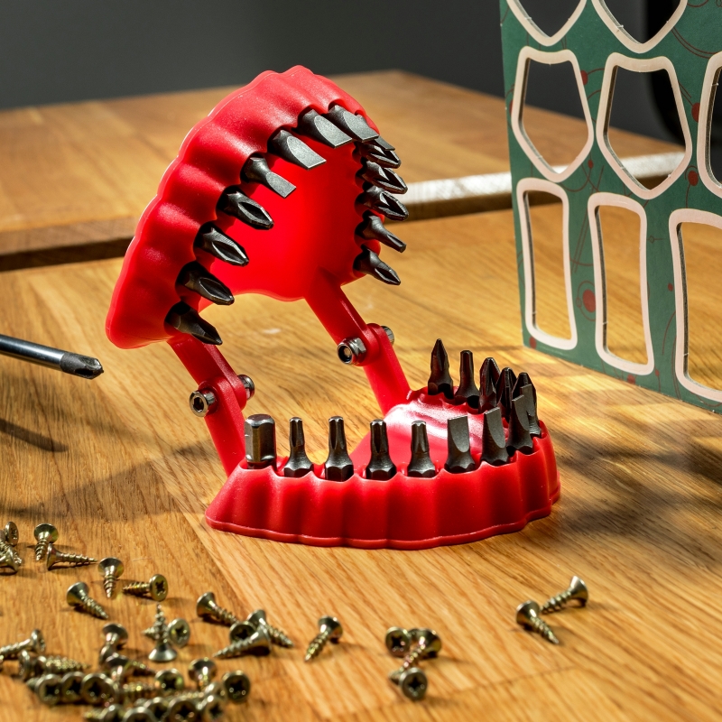 Atsuktuvo Galvučių Laikiklis Dantys, Raudonas