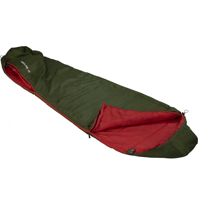 High Peak Lite Pak 1200 Miegmaišis 225X80X50 cm Žaliai Raudonas 23263