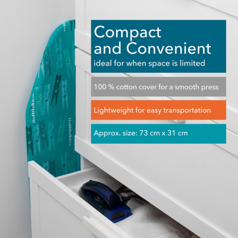 Ironing Boards Beldray La023735Pegbeu7 Tabletop Ironing Board 73X31Cm