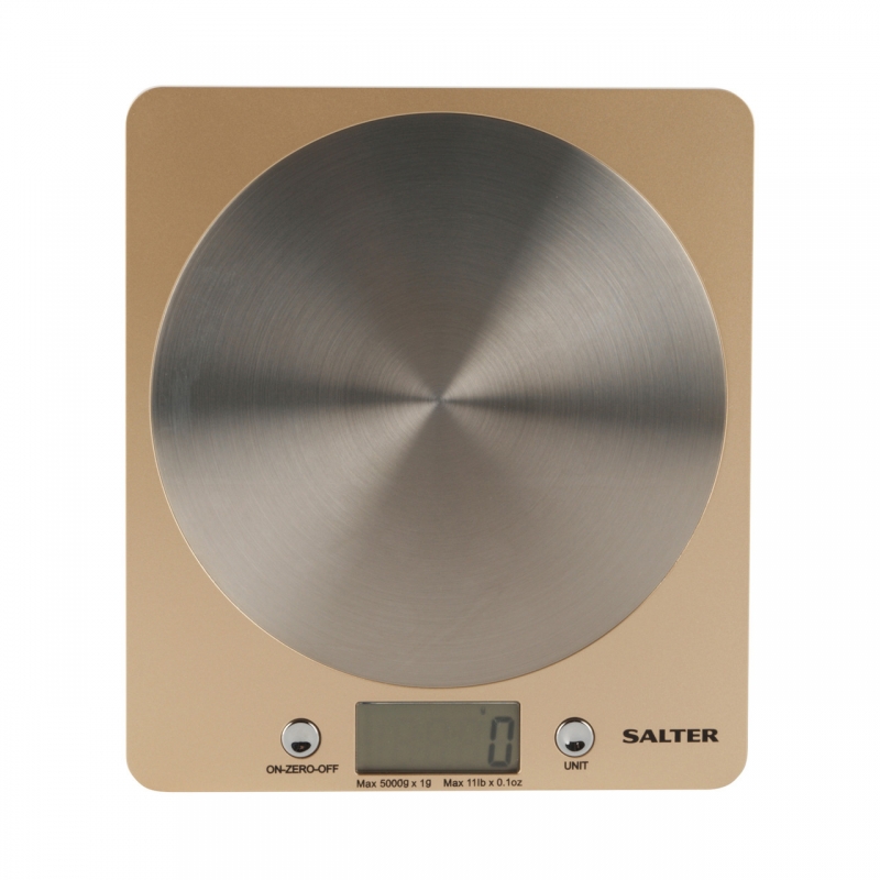 Virtuvinės Svarstyklės Salter 1036 Olfeu16 Olympic Disc Electronic Digital, Auksinės