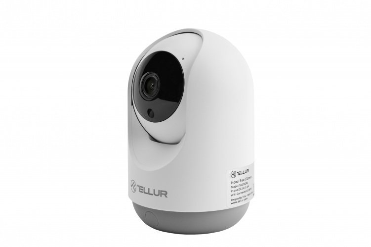 Tellur Smart Wifi Indoor Camera 3Mp, Ultrahd, Autotracking, Ptz White