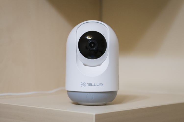 Tellur Smart Wifi Indoor Camera 3Mp, Ultrahd, Autotracking, Ptz White