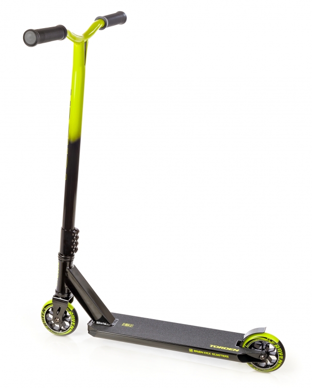 Paspirtukas Raven Torden Scooter 110Mm Black/lime