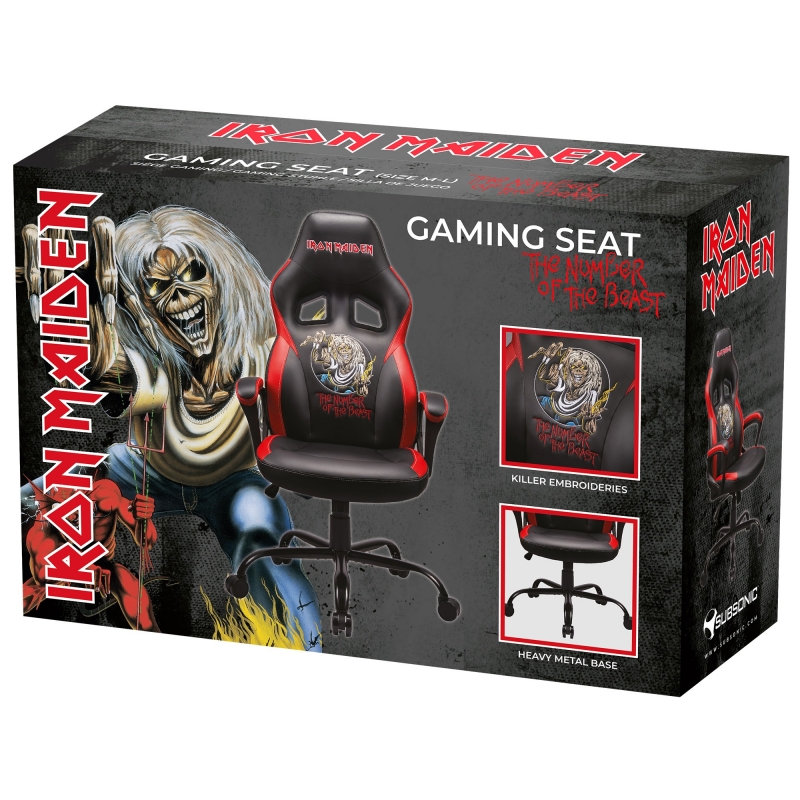 Kėdė Subsonic Original Gaming Seat Iron Maiden