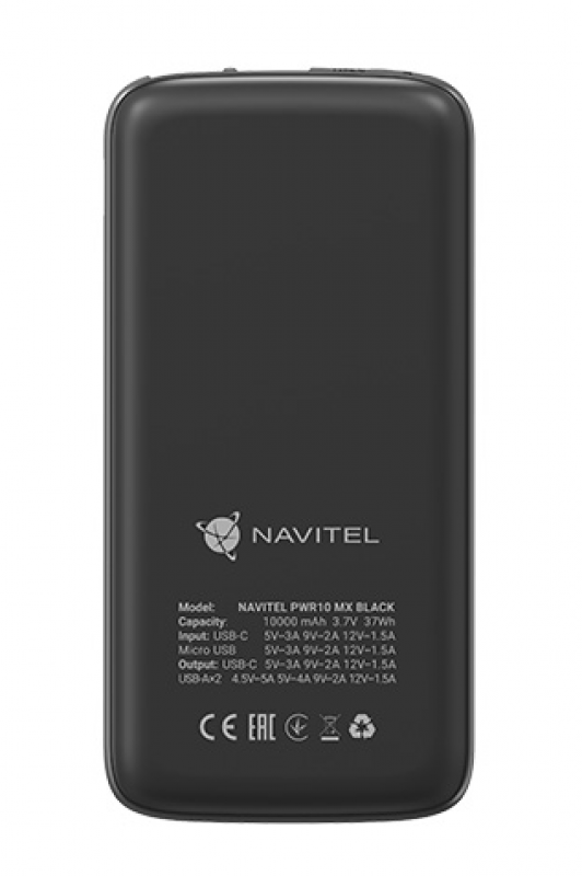 Išorinė Baterija Navitel Pwr10 Mx, 10 000 Mah