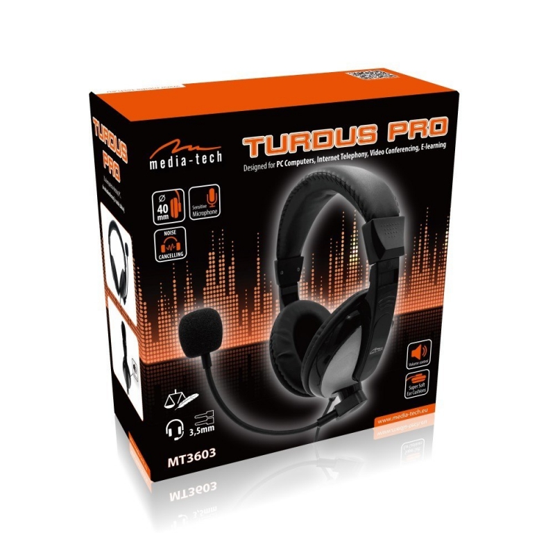 Ausinės Media-Tech Mt3603 Turdus Pro