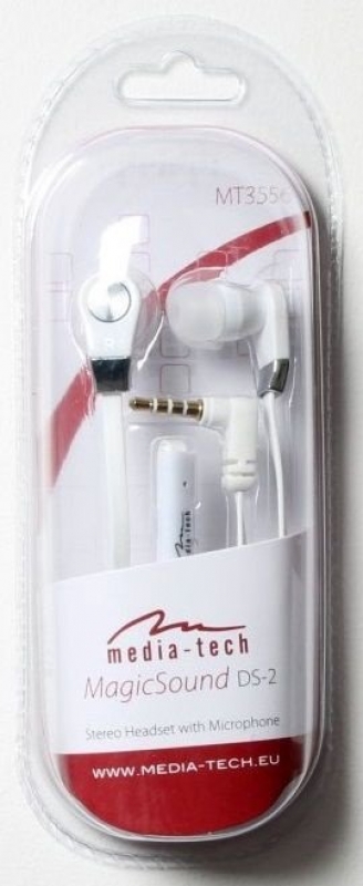 Ausinės Media-Tech Mt3556W Magicsound Ds-2, Baltos