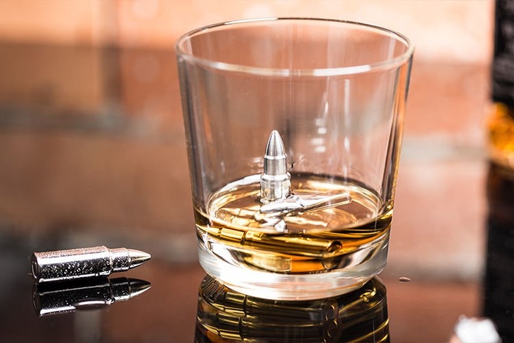 Ledo Kubeliai Kulkos, Sidabriniai, 4 Vnt.