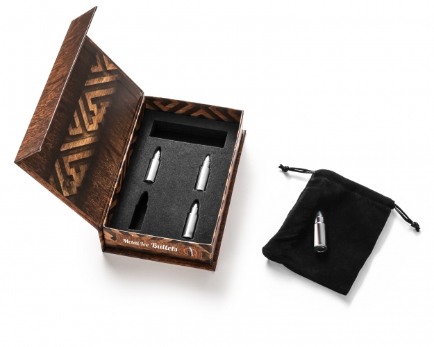 Ledo Kubeliai Kulkos, Sidabriniai, 4 Vnt.