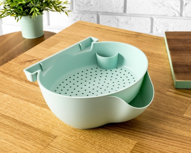 Tinginio Užkančių Dubuo Su Išmaniojo Telefono Laikikliu, Melsva