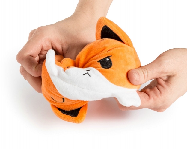 Išverčiamas Pliušinis Žaislas - Šuo, Oranžinė