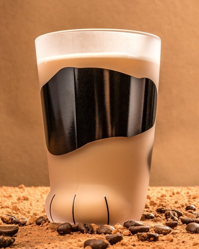 Katino Letenėlės Stiklinė, Balta/juoda