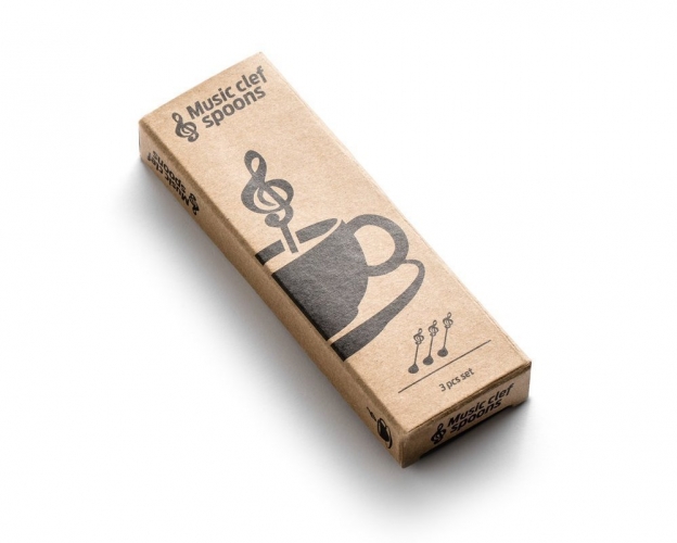 Muzikiniai Arbatos Šaukšteliai, 3 Vnt, Sidabriniai