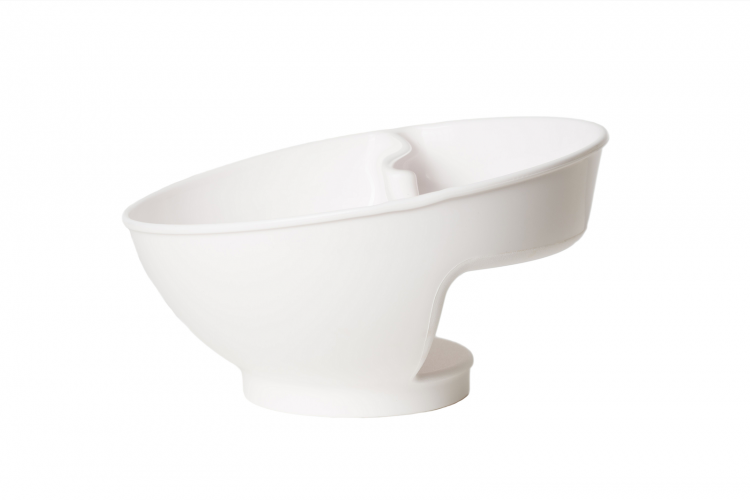 Dribsnių Dubenėlis Su Perskyrimu, Baltas