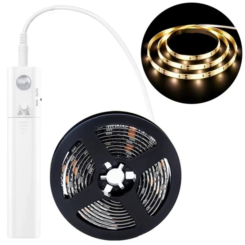 Led Juosta Su Jautikliu, 1 M, Spalva - Šalta Balta