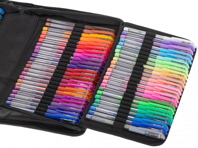 Spalvoti Rašikliai Su Dėklu, 120 Vnt