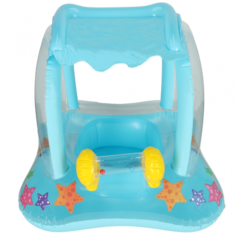 Pripučiamas Čiužinys Su Stogeliu, Mėlynas