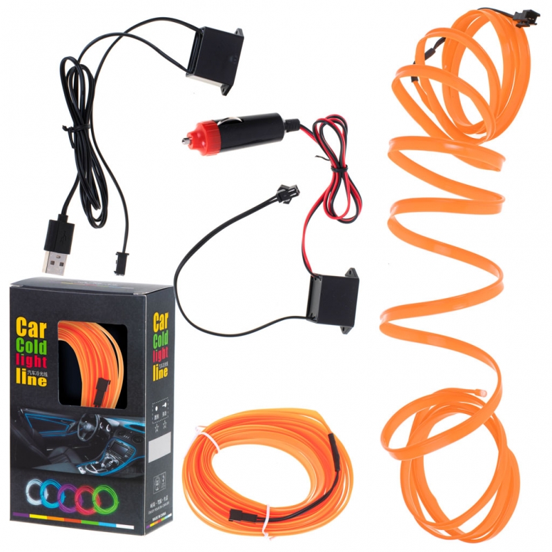Led Automobilio Aplinkos Apšvietimas, Oranžinis