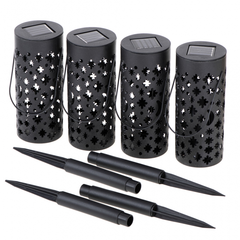 Saulės Baterijos Žibintai, 4 Vnt