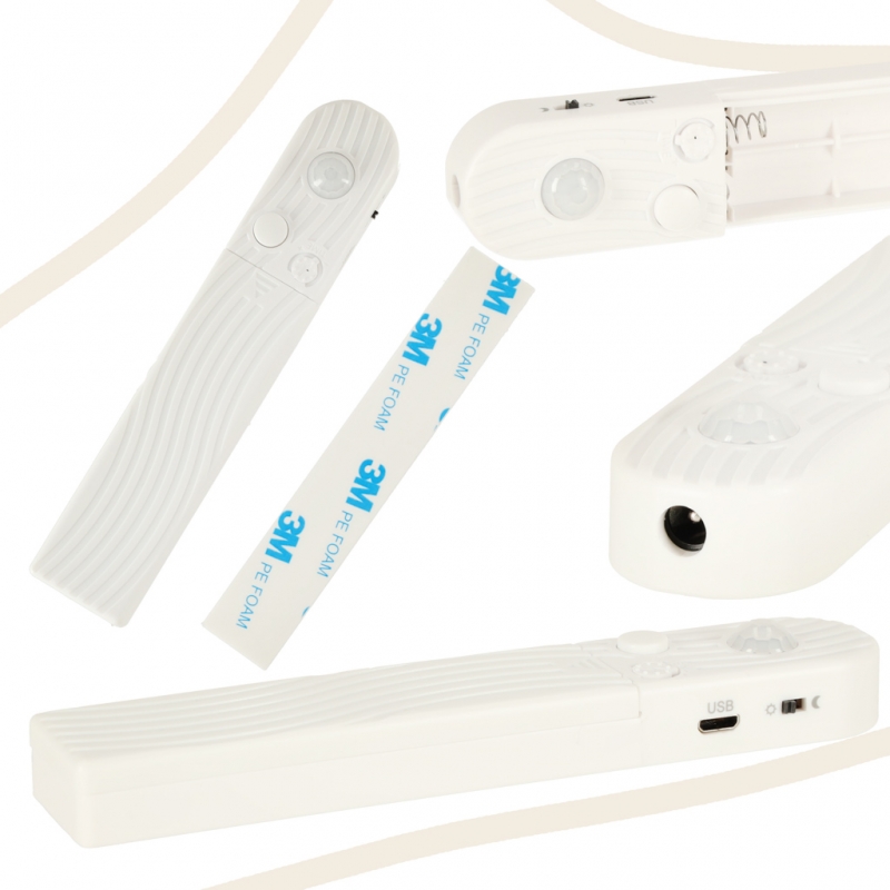 Led Juosta Su Judesio Jutikliu, 1 M, Balta