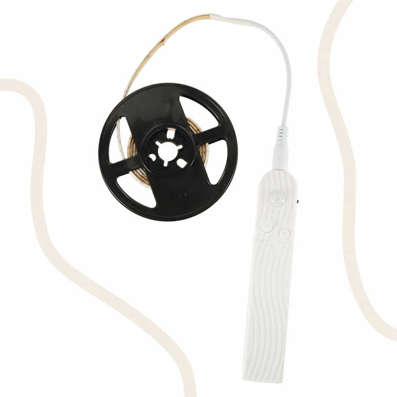 Led Juosta Su Judesio Jutikliu, 1 M, Balta