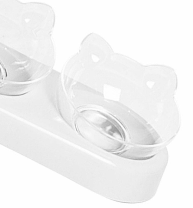 Dvigubi Dubenėliai Su Vandens Dozatoriumi, Balta