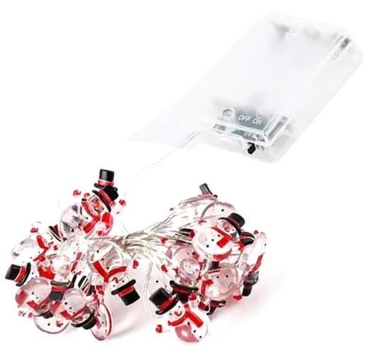Girlianda Su Baterijomis Kalėdų Senelis, 20 Led, 200 Cm