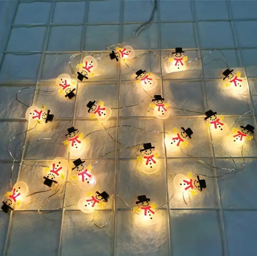 Girlianda Su Baterijomis Kalėdų Senelis, 20 Led, 200 Cm