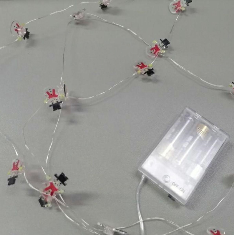 Girlianda Su Baterijomis Kalėdų Senelis, 20 Led, 200 Cm