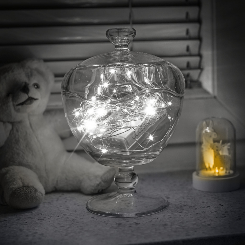 Led Girlianda, 5 M, 50 Led, Šaltai Balta