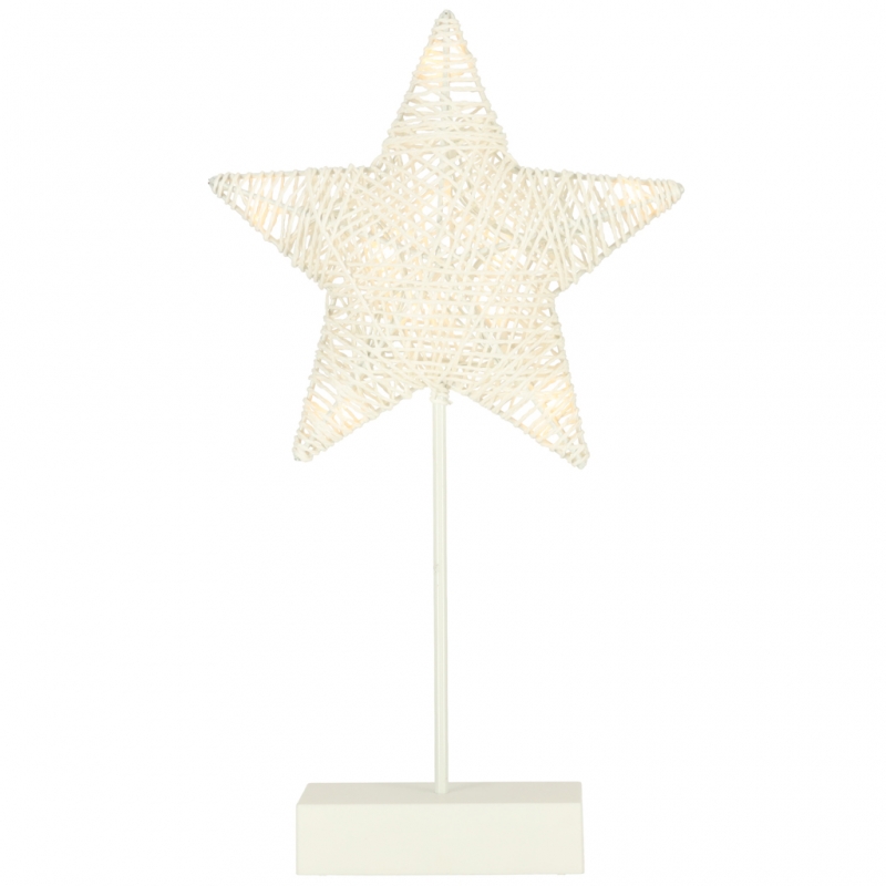 Led Kalėdų Dekoracija Žvaigždė, 10 Led, 39 Cm, Šilta Geltona