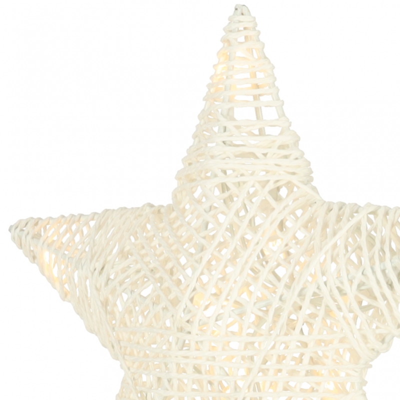 Led Kalėdų Dekoracija Žvaigždė, 10 Led, 39 Cm, Šilta Geltona