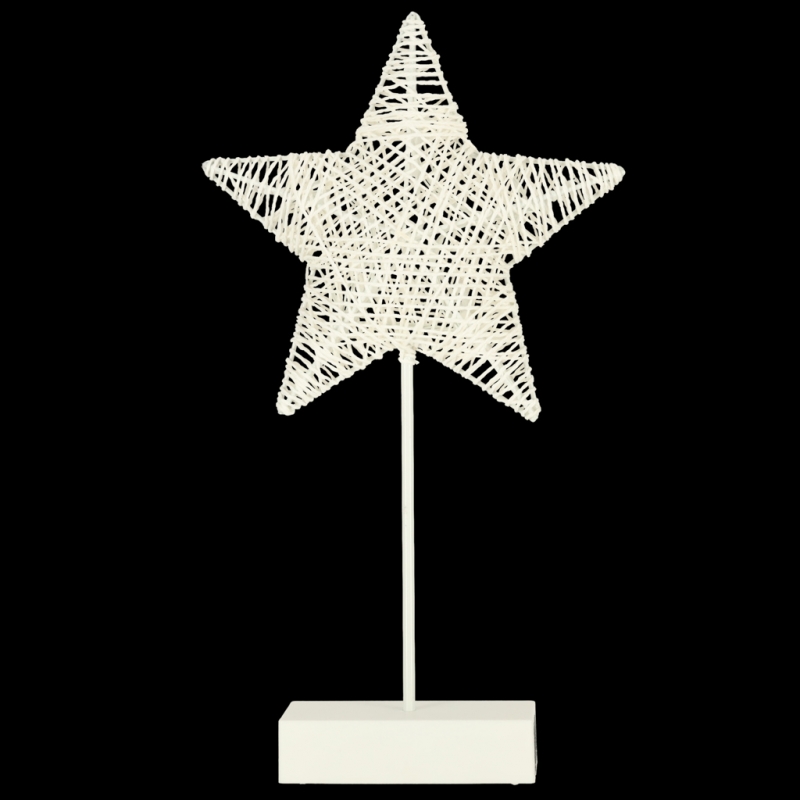 Led Kalėdų Dekoracija Žvaigždė, 10 Led, 39 Cm, Šilta Geltona