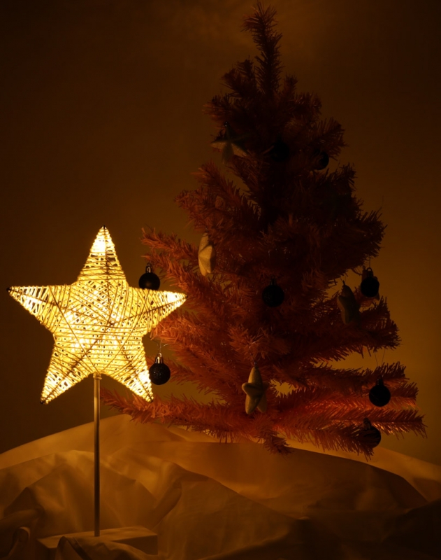Led Kalėdų Dekoracija Žvaigždė, 10 Led, 39 Cm, Šilta Geltona